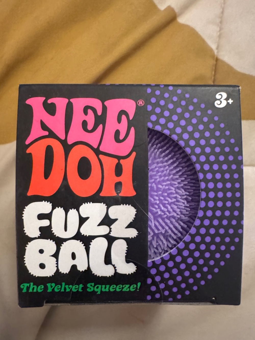 Nee Doh Fuzz Ball Plush Squishy Toy - Purple